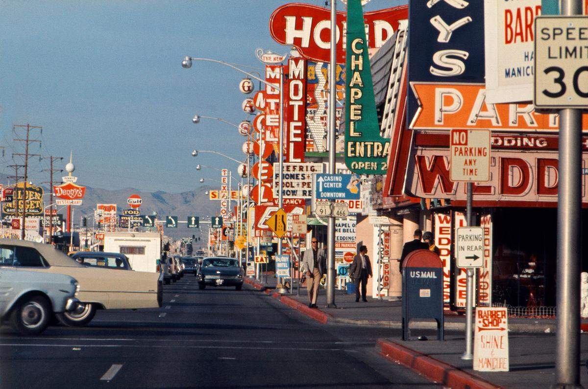 Autoansicht des Strips von Las Vegas.