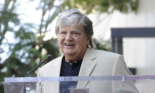 File photo of musician Phil Everly speaking during a ceremony on the Hollywood Walk of Fame in Hollywood