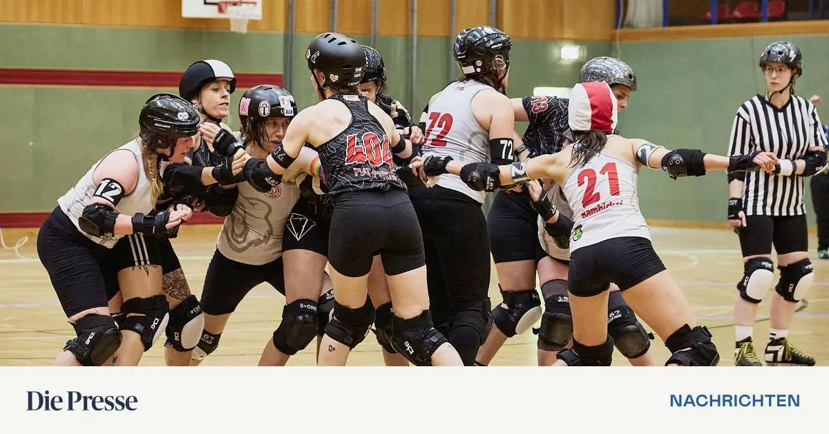 Roller-Derby-Harte-Checks-und-klare-Botschaft-auf-Rollschuhen-premium-