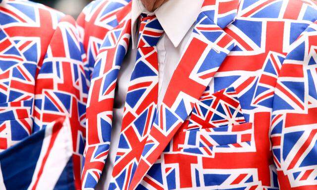 British Union Flags In The City Of London