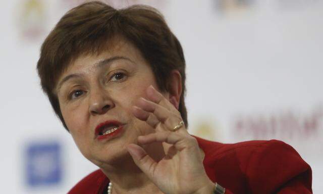 World Bank CEO Kristalina Georgieva speaks during a session of the Gaidar Forum 2018 ´Russia and the World: values and virtues´ in Moscow