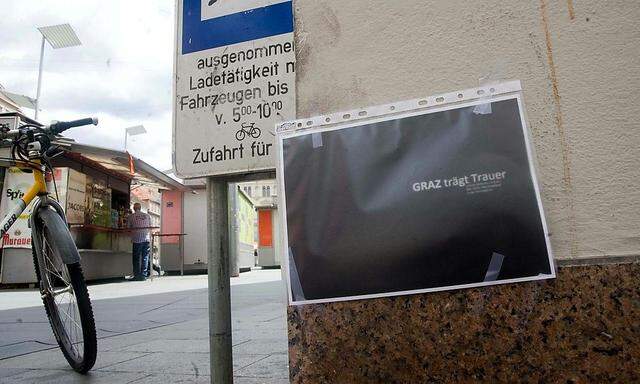 Trauer in Graz