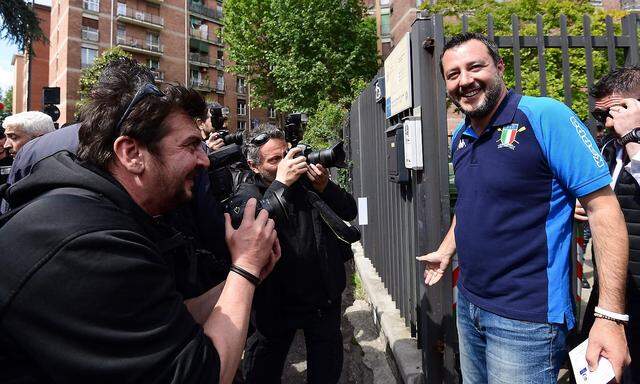 Matteo Salvini wählte im Italien-Poloshirt.