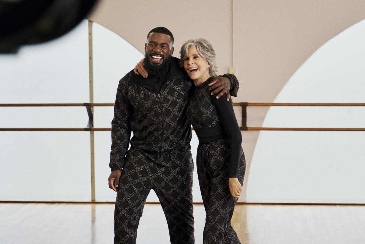 Jane Fonda und JaQuel Knight für H&M Move.