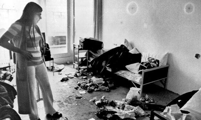Ankie Spitzer 1972 in München: Palästinensische Terroristen ermordeten ihren Mann, den israelischen Fechttrainer André Spitzer.