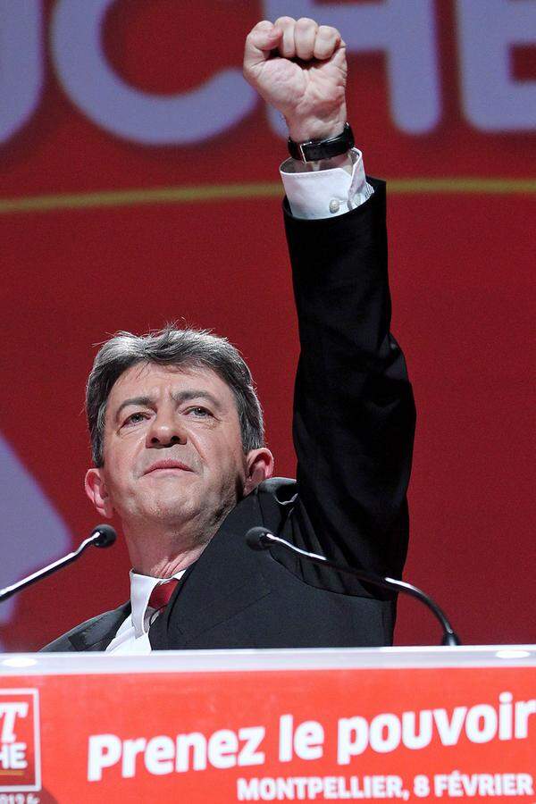 Melenchon, der laut Umfragen mit elf Prozent der Wählerstimmen rechnen kann, bot den Menschen in Griechenland, Spanien, Portugal und Italien, die "unter Unterdrückung" durch europäische Sparmaßnahmen litten, seine Unterstützung an. Für Hollande stellt Melenchon deshalb eine große Gefahr dar, weil ihm ein Bündnis mit dem 60-Jährigen zwischen den zwei Wahldurchgängen die Stimmen der Zentrumsbürgerlichen und damit den Wahlsieg kosten könnte.