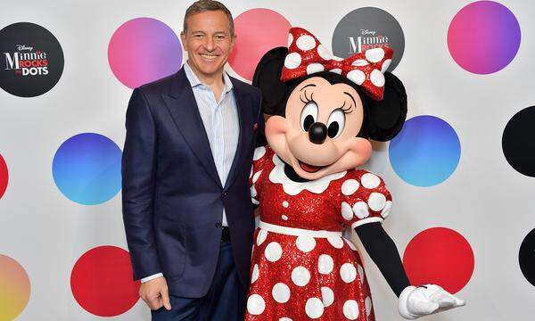 Disneys neuer alter Chef Bob Iger und Minnie Maus.