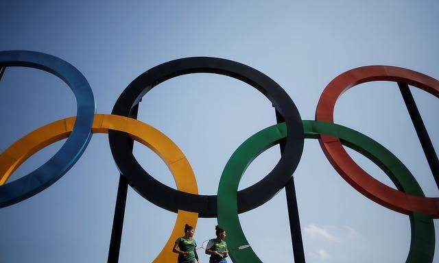 Olympische Ringe in Rio