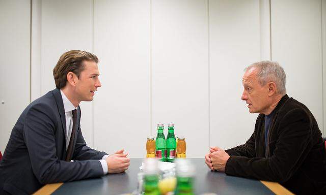 ÖVP-Chef Sebastian Kurz besprach mit Liste-Pilz-Gründer Peter Pilz auch umweltpolitische Themen.