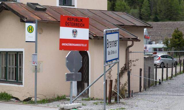 Grenzübergang Österreich-Italien am Brenner
