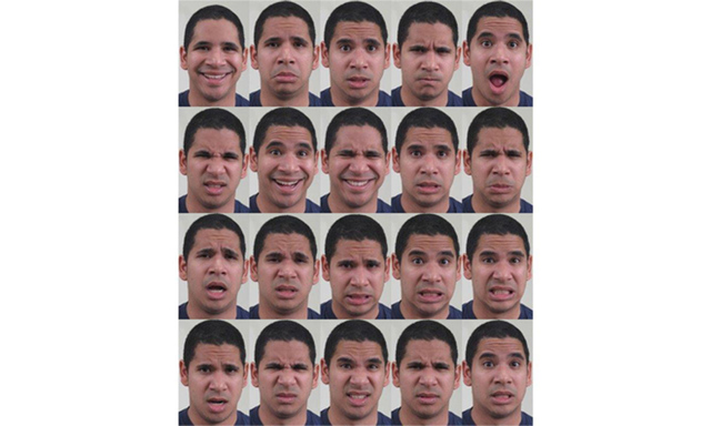 Von glücklich bis eingeschüchtert: 20 Gesichtsausdrücke.