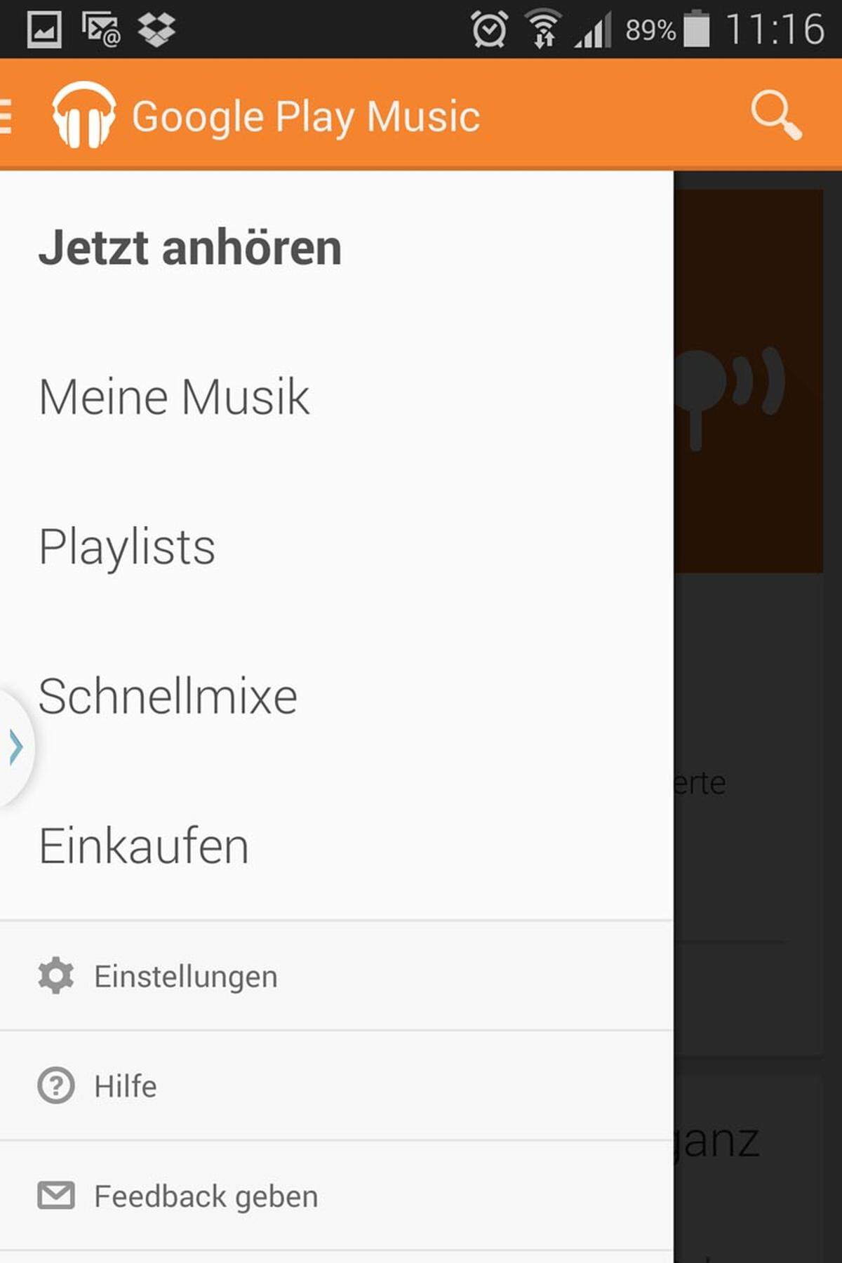 Musik kann auf anderen Smartphones gespeichert werden wie auf einem USB-Stick - egal woher die Musik ist.