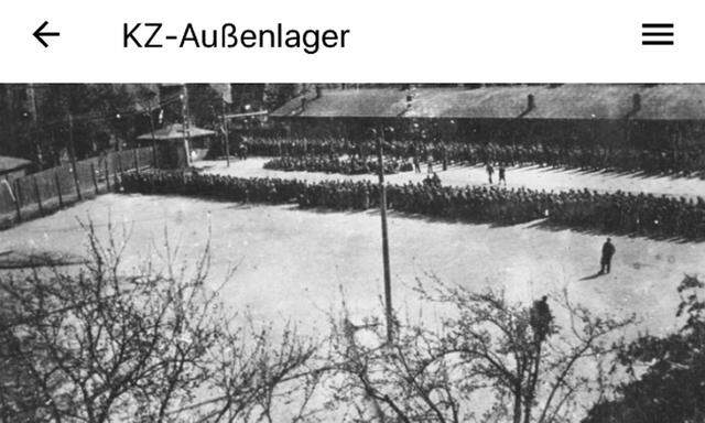 Screenshot aus der App: Das KZ-Außenlager Melk war nach dem KZ Mauthausen, dem KZ Gusen und dem KZ Ebensee, das größte Konzentrationslager im Mauthausen KZ-System. 