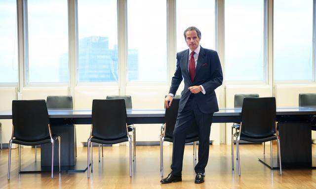 Rafael Grossi, Generaldirektor der Internationalen Atomenergiebehörde, in seinem Büro in Wien.