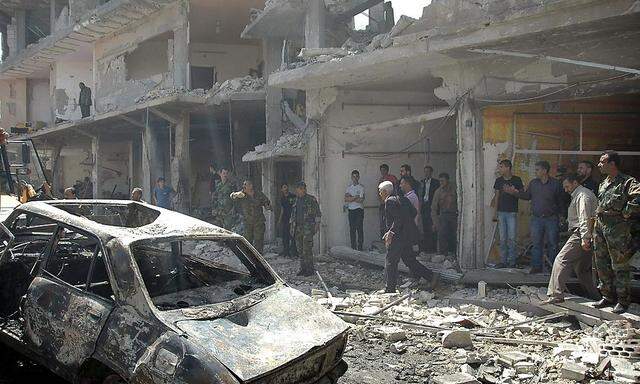 In der syrischen Ruinenstadt Homs