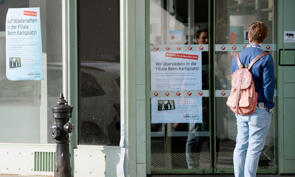 Filialschließungen, wie bei der Bank Austria angekündigt, könnten Kunden dazu bringen, die Bank zu wechseln.