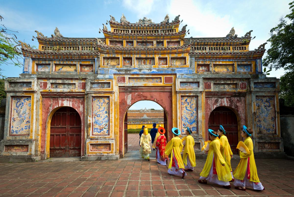 Die Zitadelle von Hue war die frühere Residenz der vietnamesischen Kaiser.