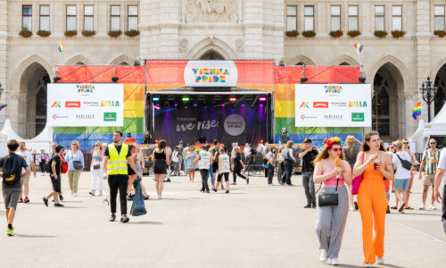 Die Regenbogenparade in Wien galt laut DSN als Ziel eines islamistischen Anschlags