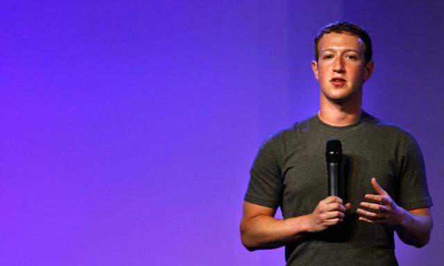 NEW DELHI INDIA OCTOBER 9 Co founder and chief executive of Facebook Mark Zuckerberg gestures as
