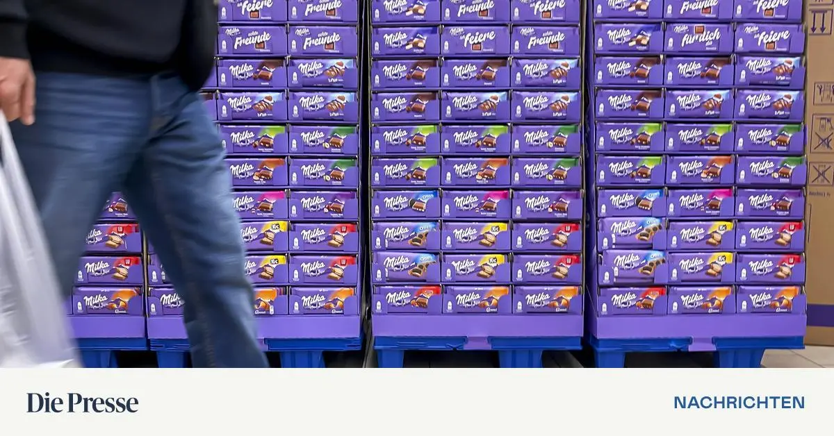 First more expensive, then less: Milka chocolate