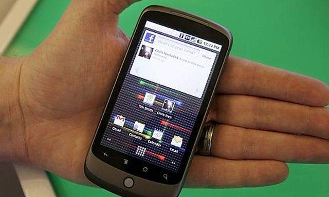 The Nexus One phone from Google Inc. is shown at a demo in Mountain View, Calif., Tuesday, Jan. 5, 20