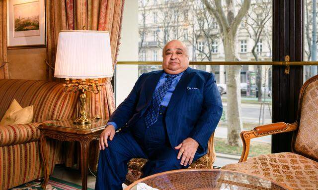 „Man hat alles versucht, um mich nicht nur als Investor, sondern auch als Mensch zu diskreditieren“, sagt Al Jaber nach seinem jahrelangen Rechtsstreit mit der AUA, hier in seinem Grand Hotel am Wiener Opern-Ring