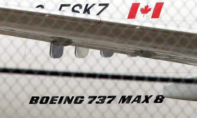FILE PHOTO: An Air Canada Boeing 737 MAX 8 aircraft is seen on the ground at Toronto Pearson International Airport in Toronto
