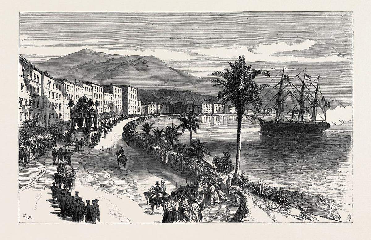 Die Geschichte der Flaniermeile begann zu Beginn des 19. Jahrhunderts als "Chemin des Anglais", ein von den Engländern 1824 angelegter rund zwei Meter schmaler, steiniger Weg. Damals gehörten die Briten neben den Russen zu den ersten Touristen, die auf der Flucht vor dem kalten Winter das milde Klima am Mittelmeer entdeckten.