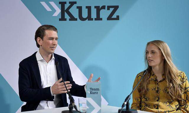 ÖVP-Chef Kurz präsentiert Kira Grünberg