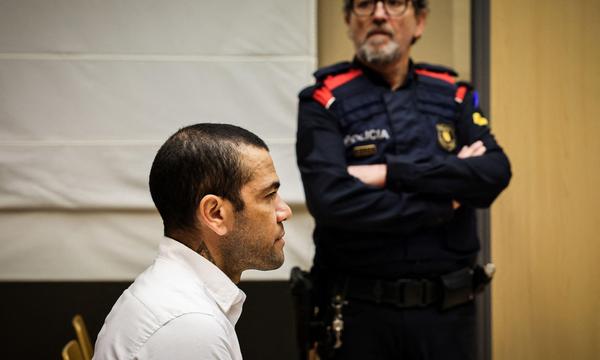 Viereinhalb Jahre Haft: Dani Alves im Februar im Tribunal Superior de Justícia de Catalunya in Barcelona. 