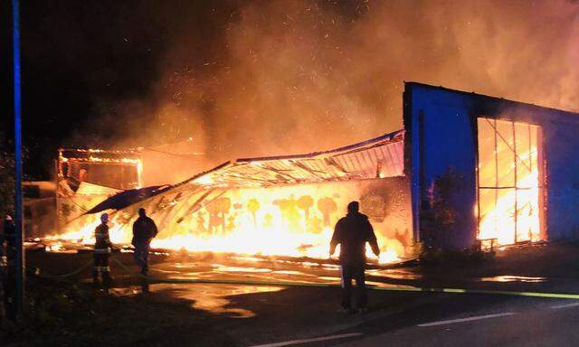 Brand des Fernwärme-Heizwerks im Burgenland