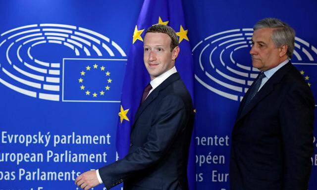 Facebook's CEO Mark Zuckerberg arrives at the European Parliament to answer questions in Brussels