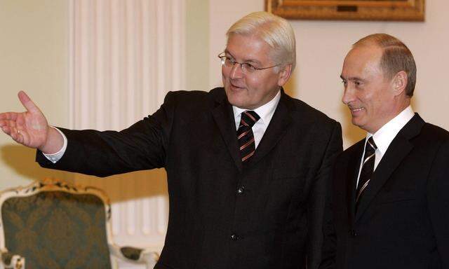 Wladimir Putin und Frank-Walter Steinmeier im Jahr 2006
