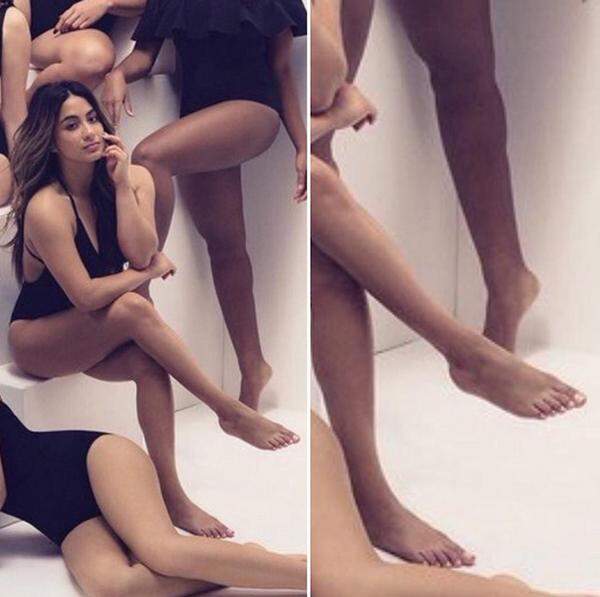 Die betroffene Sängerin, Ally Brooke Hernandez, scheint das falsch retuschierte Bild ebenfalls mit Humor zu nehmen. "Wenn man versucht gut auszusehen, obwohl man zwei rechte Füße hat", schreibt sie zu dem Bild auf Instagram.