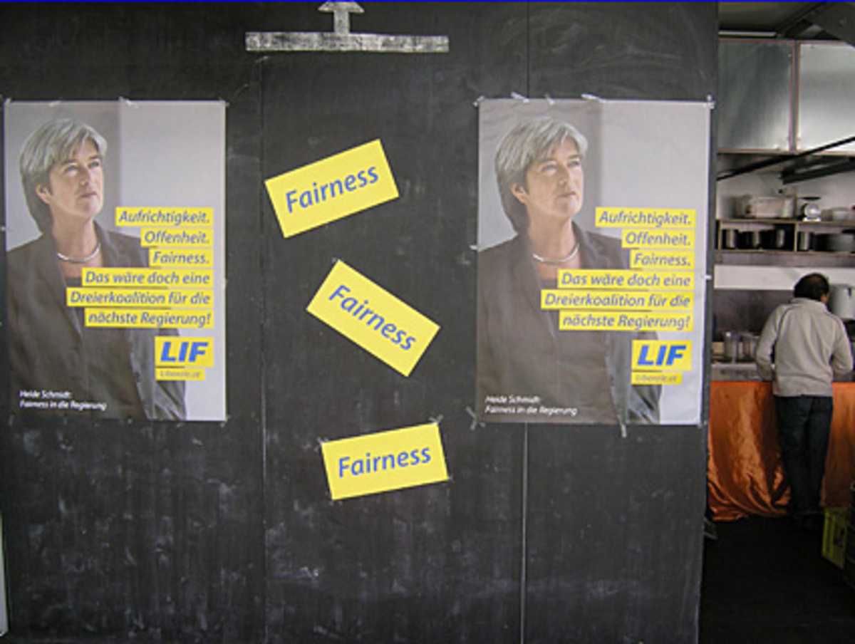 Mit Fairness wollte das Team rund um LIF-Chefin Heide Schmidt punkten.