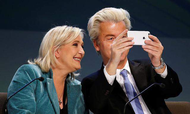 Marine Le Pen und Geert Wilders nehmen an dem Treffen teil.