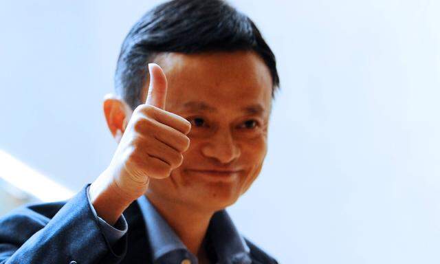 140916 SINGAPORE Sept 16 2014 Founder and chairman of Alibaba Group Ma Yun gestures durin
