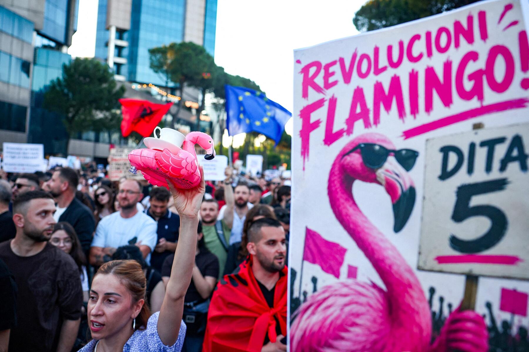 Albania Faces 'Flamingo Revolution' Against Trump Scion's Luxury Resort Plan