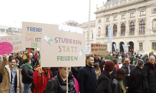 Demonstrationen in Graz am Dienstag.