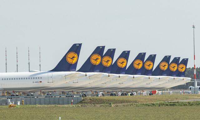 Die Lufthansa nutzte den neuen Berliner Flughafen während der Coronakrise als Parkplatz.