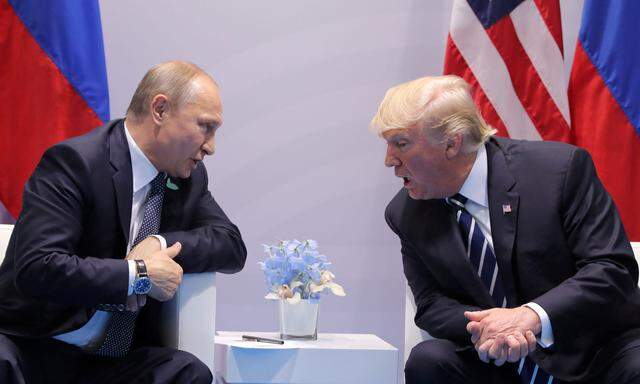 Die Präsidenten von Russland und den USA, Wladimir Putin und Donald Trump