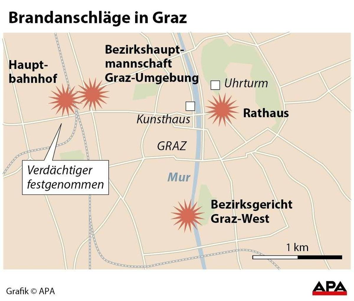 Brandanschläge in Graz
