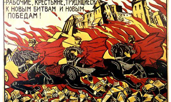 Propagandaplakat der Roten Armee aus dem Jahr 1919.
