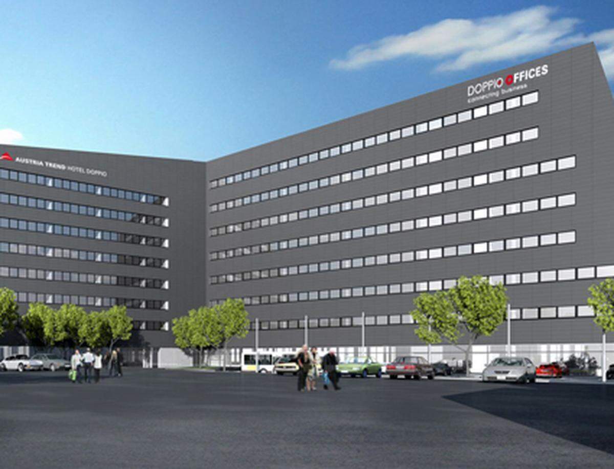 St. Marx wächst weiter: Mit dem Austria Trend Hotel Doppio bekommt das Wiener Stadtentwicklungsgebiet ein neues Immobilienprojekt. Das 4-Sterne-Hotel wird 155 Zimme haben, die Fertigstellung ist für 2012 geplant. Außerdem werden auch Doppio-Offices mit 7514 Quadratmetern Bürofläche errichtet. Entwickler des Gesamtprojekts ist Porr Solutions Immobilien, Betreiber des Hotels wird die Verkehrsbüro Gruppe sein. www.porr-solutions.com www.verkehrsbuero.at