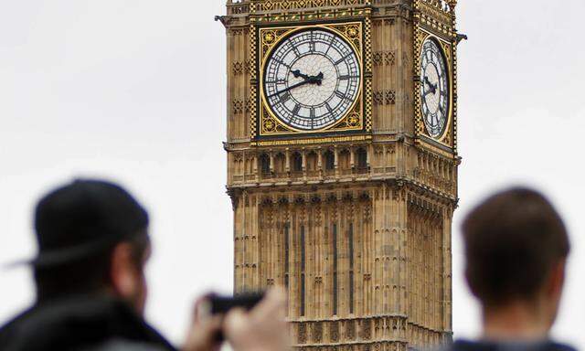 Ausgeläutet: Big Ben, größte Glocke im Elizabeth Tower, wird bis 2021 repariert. 