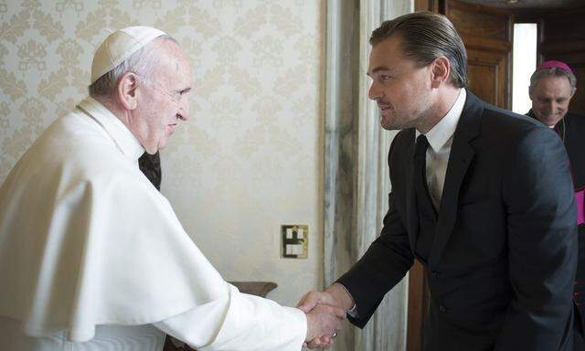 Papst Franziskus und Leonardo DiCaprio