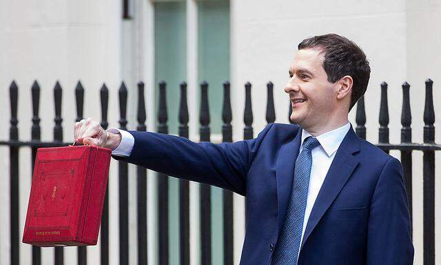 Bald alles im roten Bereich? Schatzkanzler George Osborne präsentiert das Budget 2016 