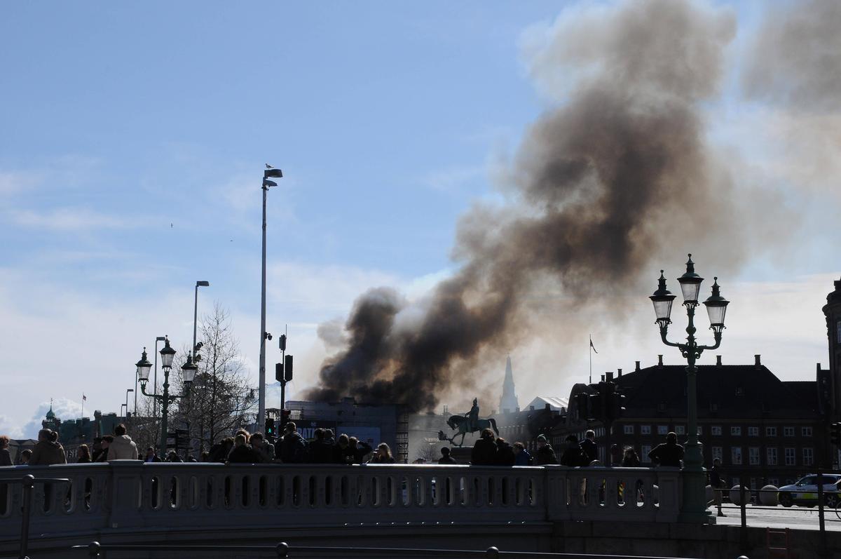 Bilder vom Brand in Kopenhagen