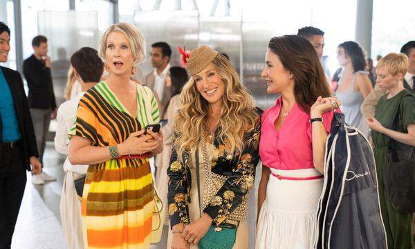 Auch in Modefragen nicht ganz auf der Höhe der Zeit: Miranda, Carrie und Charlotte.  