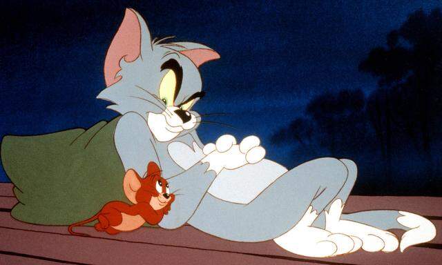 Tom und Jerry in "Tom auf Glatteis", 1954.
